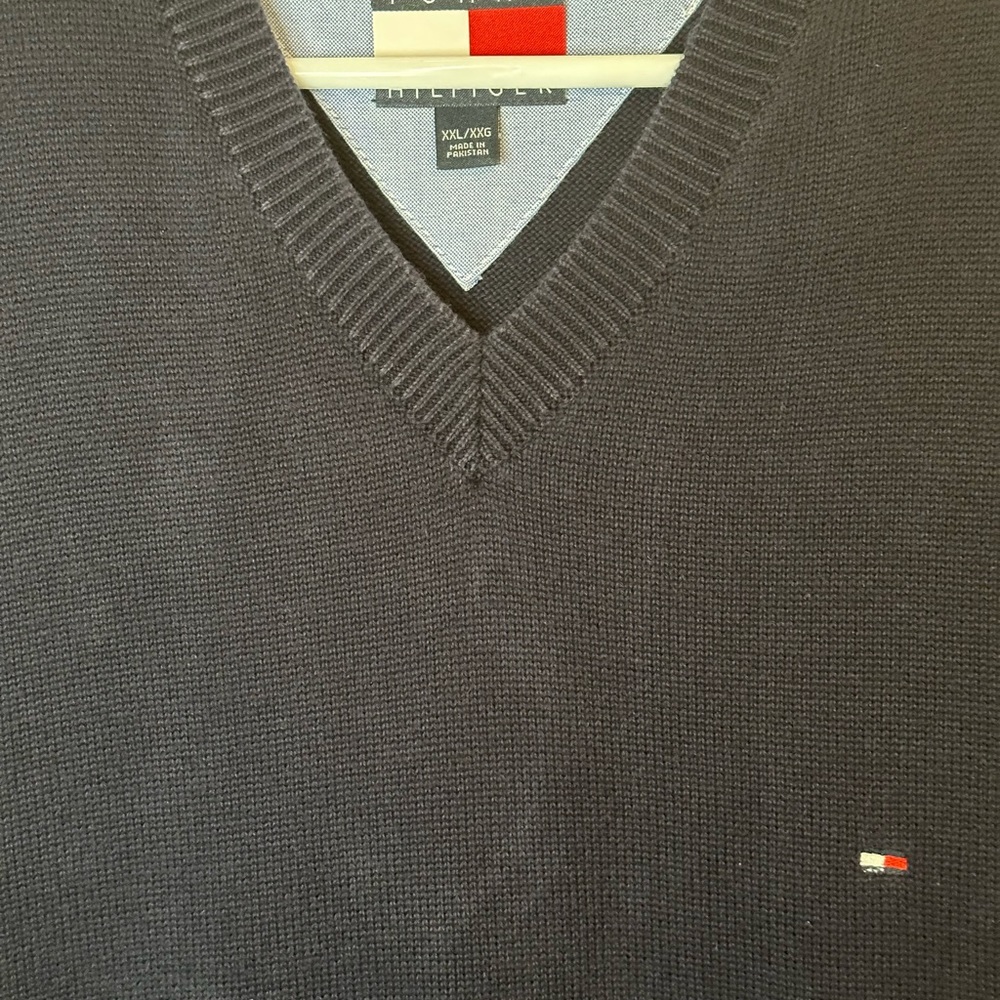 Tommy Hilfiger men’s blue pull over vest XXLarge - Picture 3 of 5